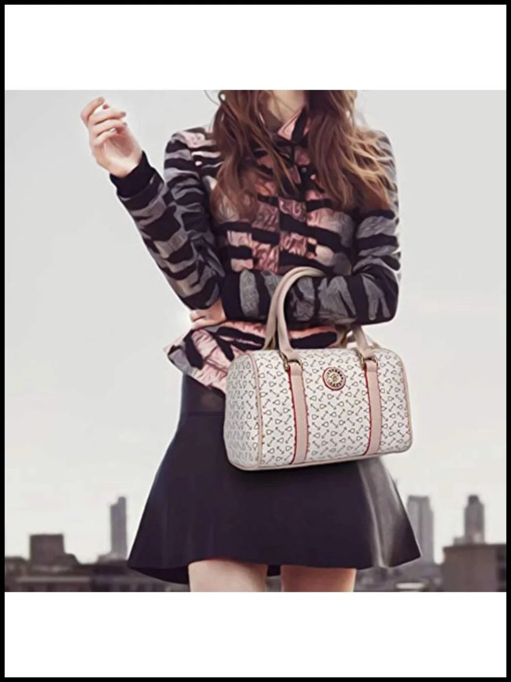 6 Piece PU Leather Tote Purse Set, Classic Shoulder Bag Set, Multi-purpose